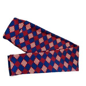 0742 LuLaRoe Leggings Diamonds and Stripes Tween Girls 8/10/12/14 New